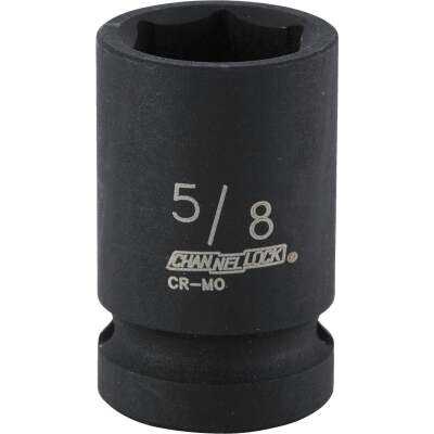 Channellock 1/2 In. Drive 5/8 In. 6-Point Shallow Standard Impact Socket